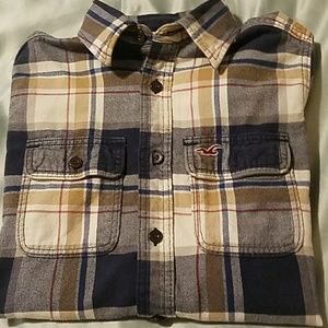 Hollllister mens flannel top